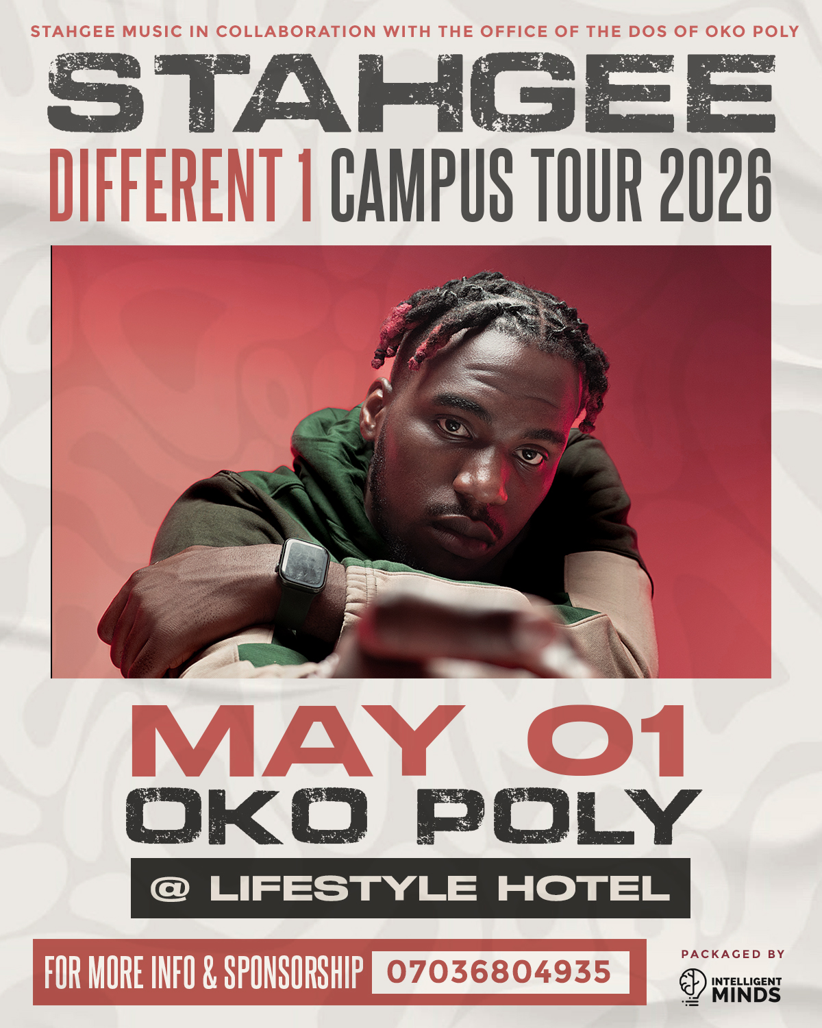 STAHGEE DIFFERENT 1 CAMPUS TOUR 2026 (OKO POLY) Poster