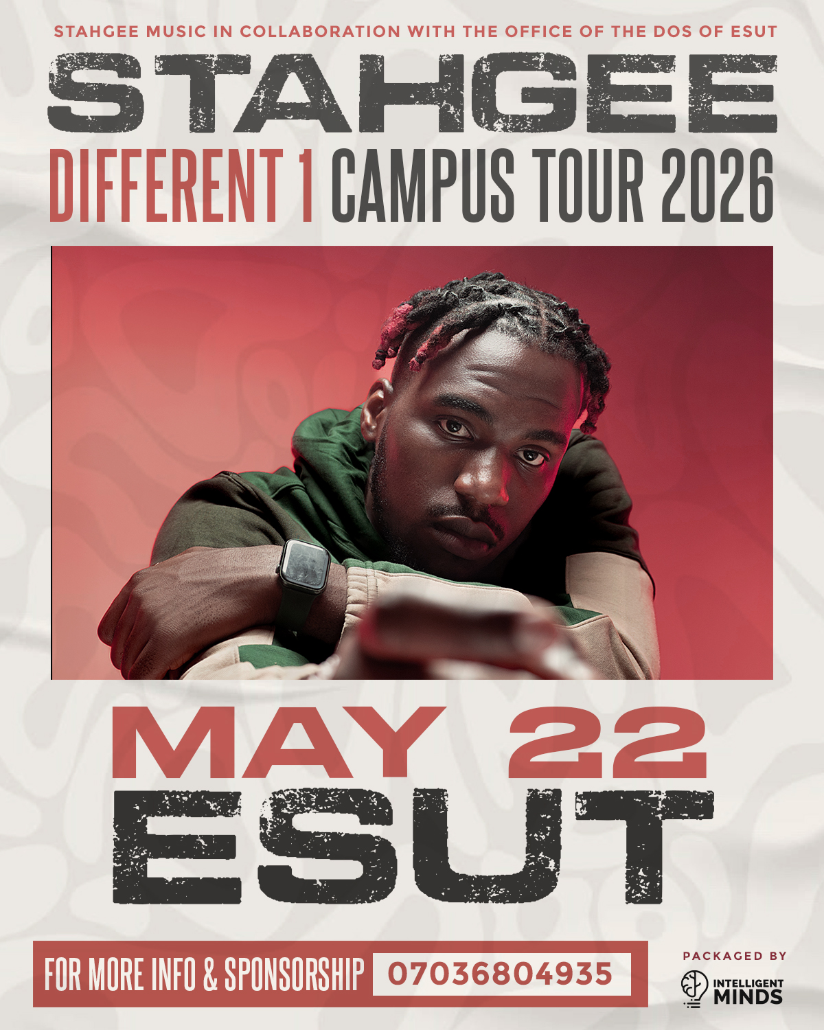 STAHGEE DIFFERENT 1 CAMPUS TOUR 2026 (ESUT) Poster