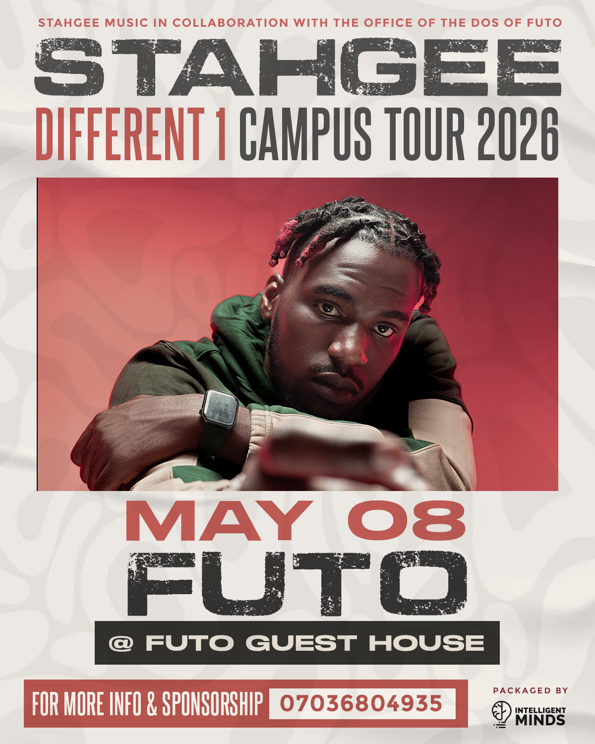 STAHGEE DIFFERENT 1 CAMPUS TOUR 2026 (FUTO) Poster