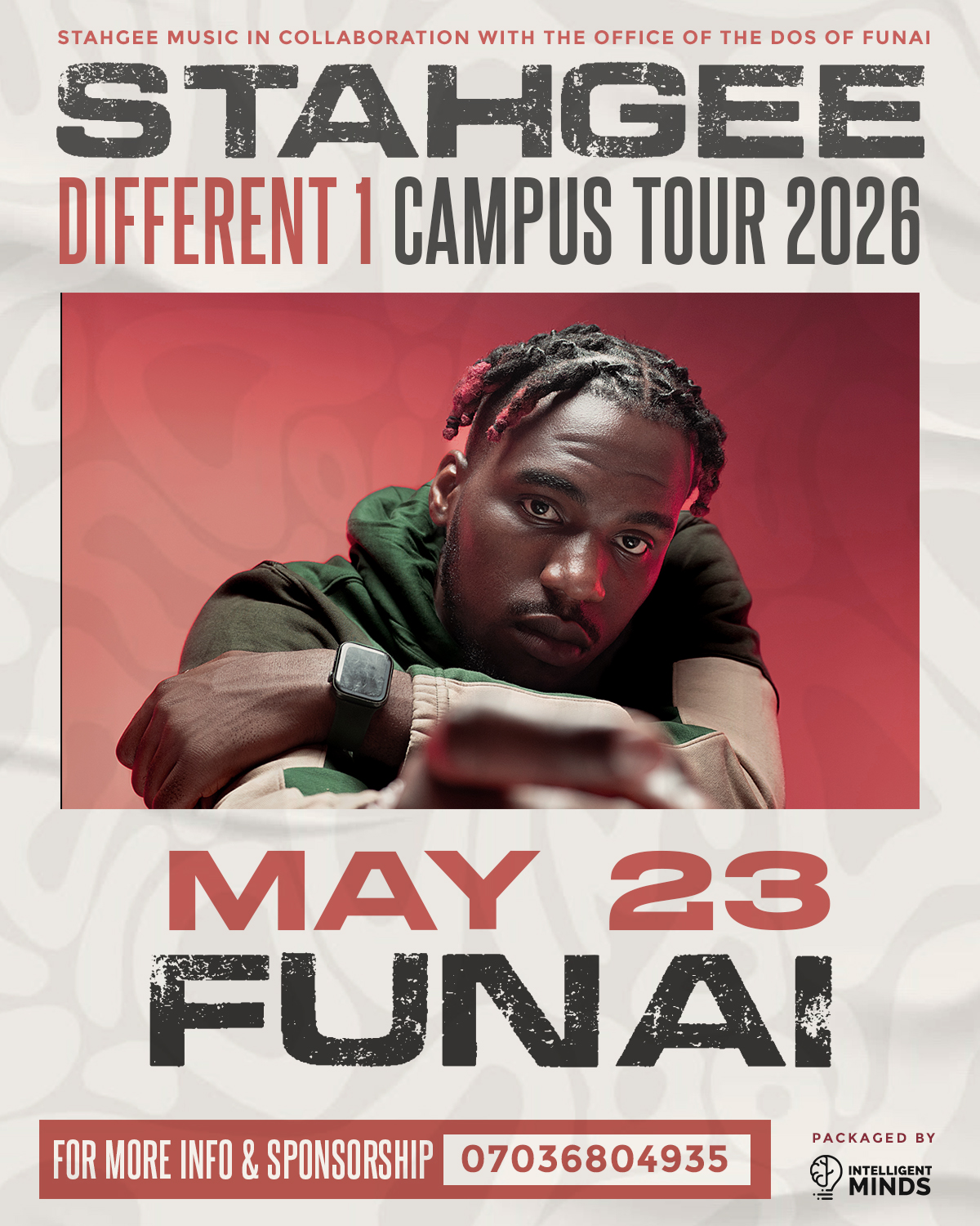 STAHGEE DIFFERENT 1 CAMPUS TOUR 2026 (FUNAI) Poster